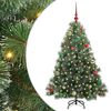 vidaXL Sapin de No&euml;l artificiel avec 150 LED Vert 150 cm PE et PVC
