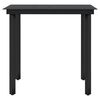 vidaXL Ensemble à manger de jardin avec coussins 3 pcs noir