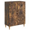 vidaXL Buffet Ch&ecirc;ne fum&eacute; 66 x 34,5 x 90 cm Bois d'ing&eacute;nierie