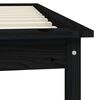 vidaXL Cadre de lit sans matelas noir bois massif