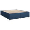 vidaXL Sommier &agrave; lattes de lit avec matelas Bleu 200x200 cm Tissu