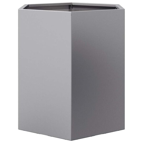 vidaXL Jardini&egrave;re hexagone 46x40x45 cm acier galvanis&eacute;