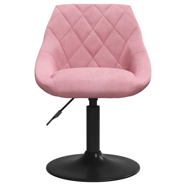 vidaXL Chaise de salle &agrave; manger Rose Velours