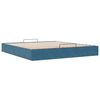 vidaXL Cadre de lit ottoman sans matelas bleu foncé 200x200 cm velours