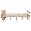 vidaXL Lit pour personne &acirc;g&eacute;e avec t&ecirc;te de lit sans matelas 120x200 cm