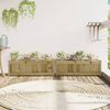 vidaXL Jardinières 2 pcs bois de pin imprégné