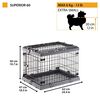 Ferplast Caisse pour chiens Superior 60 62x47x50 cm Noir