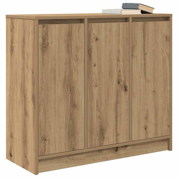 vidaXL Buffet ch&ecirc;ne artisanal 85x34x76 cm bois d'ing&eacute;nierie