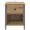 vidaXL Cabinet de chevet 2 pcs Ch&ecirc;ne artisanal 40 x 42 x 50 cm