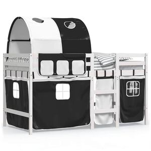 vidaXL Lit mezzanine enfants avec tunnel sans matelas 90x190 cm