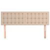 vidaXL T&ecirc;tes de lit Cappuccino 144x5x78/88 cm Similicuir