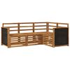 vidaXL Ensembles de canap&eacute;s 4 pcs Bois d'Acacia Massif