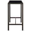 vidaXL Ensemble de bar de jardin 5 pcs R&eacute;sine tress&eacute;e Marron