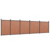 vidaXL Panneau de cl&ocirc;ture marron 872x186 cm WPC
