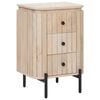 vidaXL Table de chevet faite main Blanc 40 x 30 x 60 cm