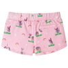 Short pour enfants avec cordon de serrage rose clair 116