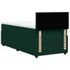 vidaXL Sommier &agrave; lattes de lit et matelas Vert fonc&eacute; 80x200 cm Velours