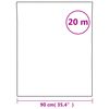 vidaXL Film de fen&ecirc;tre d&eacute;poli blanc 90x2000 cm PVC