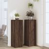 vidaXL Supports pour plantes 2 pcs ch&ecirc;ne marron bois d'ing&eacute;nierie