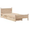 vidaXL Cadre de lit sans matelas 90x200 cm bois de pin massif