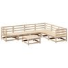 vidaXL Salon de jardin 7 pcs bois de pin massif