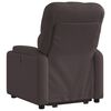 vidaXL Fauteuil inclinable &eacute;lectrique marron fonc&eacute; tissu