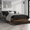 vidaXL Cadre de lit sans matelas ch&ecirc;ne marron 120x190 cm