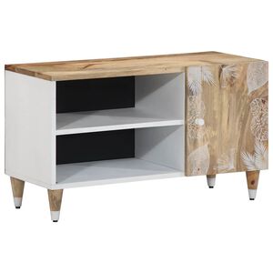 vidaXL Meuble TV 80x31,5x46 cm bois massif de manguier