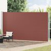 vidaXL Auvent lat&eacute;ral r&eacute;tractable de patio 220x600 cm Marron