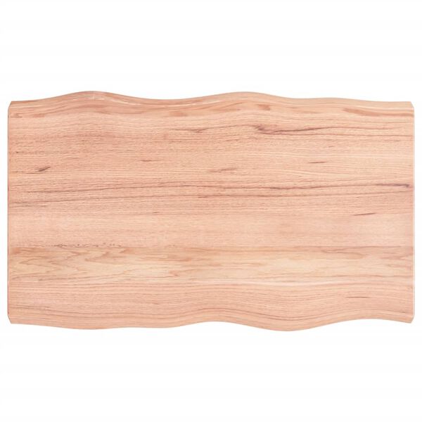 vidaXL Dessus de table bois massif traité bordure assortie