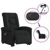 vidaXL Fauteuil inclinable de massage &eacute;lectrique Noir Tissu