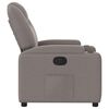 vidaXL Fauteuil inclinable Taupe Tissu