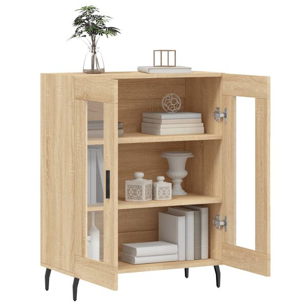 vidaXL Buffet ch&ecirc;ne sonoma 69,5x34x90 cm bois d'ing&eacute;nierie