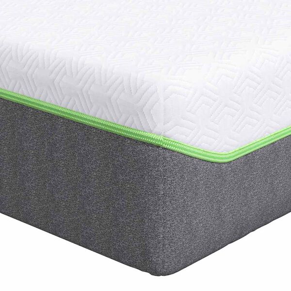 vidaXL Matelas Blanc et Gris 70 x 200 cm Ressort ensaché