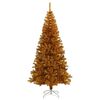 vidaXL Sapin de No&euml;l artificiel avec support Dor&eacute; 240 cm PET