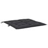 vidaXL Coussin de banc de jardin noir 100x(50+50)x7 cm tissu oxford