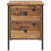 vidaXL Cabinet de Chevet avec tiroir Bois ancien 40 x 42 x 50 cm