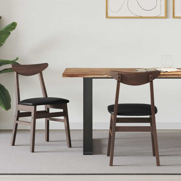 vidaXL Chaises de salle &agrave; manger 2 pcs Marron Clair 42 x 47.5 x 81 cm