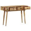 vidaXL Table console 118x30x77 cm Bois de manguier massif
