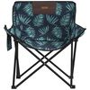 vidaXL Chaise de camping avec poche pliable lot de 2 motif de feuille