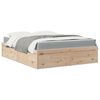 vidaXL Lit avec matelas 160x200 cm bois de pin massif