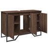 vidaXL Armoire lavabo de salle de bain ch&ecirc;ne marron 91x35x60 cm