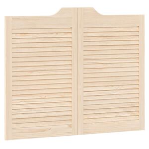 vidaXL Portes battantes 80 x 50 cm Bois de pin massif Naturel