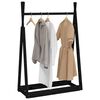 vidaXL Porte-v&ecirc;tements Noir 100x45x150 cm Bois de pin massif