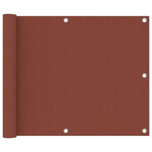 vidaXL &Eacute;cran de balcon Terre cuite 75x500 cm Tissu Oxford