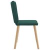 vidaXL Chaises &agrave; manger lot de 6 vert fonc&eacute; tissu