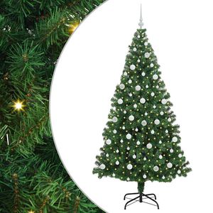 vidaXL Sapin de No&euml;l artificiel Vert 210 cm PVC, Acier et Plastique