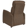 vidaXL Fauteuil électrique de massage Marron Tissu