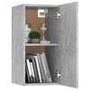 vidaXL | Cabinet TV mural | 2 pcs Gris b&eacute;ton 30.5 x 30 x 60 cm