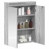 vidaXL Amoire de salle de bain avec miroir TULUM Gris Sonoma